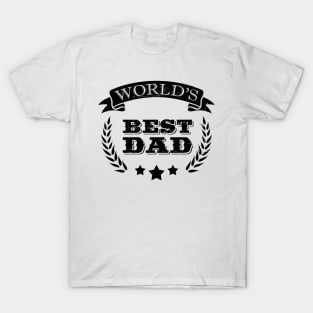 Worlds best father gift for dad sayings T-Shirt